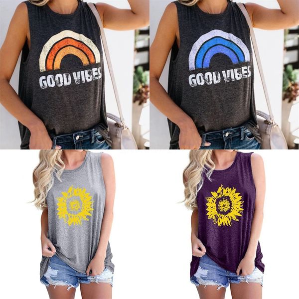 

men's vest size 2xs-4xl multiple colors round neck cartoon print loose tank cool sleeveless t-shirt#341, White