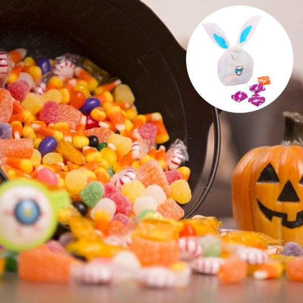 

50pcs halloween gift bag apple bag biscuits pouch package pouch for party