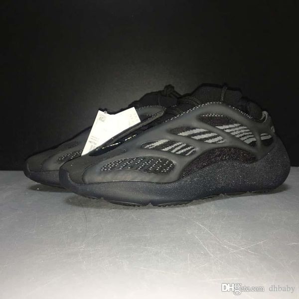 

kanye west originals 700 v3 black azael man running shoes 3m reflective wave runner men women sports sneakers with box