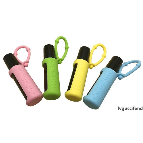 

essential oil bottle case cover storage box protector silicone protective carrying holder 6 color for choose lx1488
