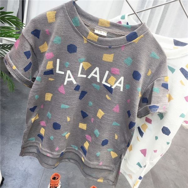 

1ived wear boys' short-sleeved t- children's t-shirt children's clothing 2020 new baby western style boys' korean style, Blue