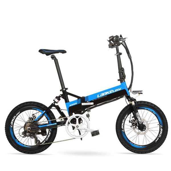 

electric scooter 36v 240w two wheels electric bikes 20 inch 7 speed blue 8.8ah/13.8ah lithium battery folding electric bicycle, Silver;blue