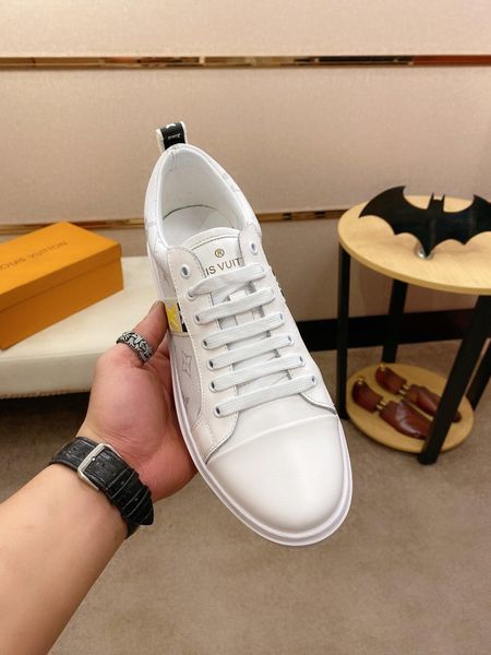

new1 luxury personality men's casual shoes fashion lace sports shoes business travel men's shoes original box packaging zapatos ho, Black