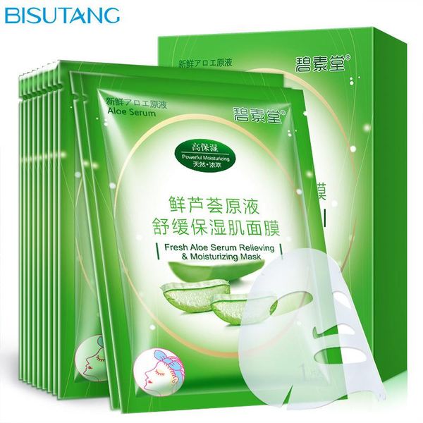 

easy absorb aloe leaf extract black face skin care even skin color integrating plant essence mascarilla deep repair wholesale face masks
