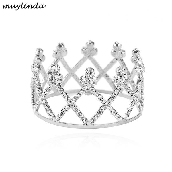 

baby newborns pgraphed crown princess girls crown tiara party banquet rhinestone tiara hairbands accessories, Golden;silver