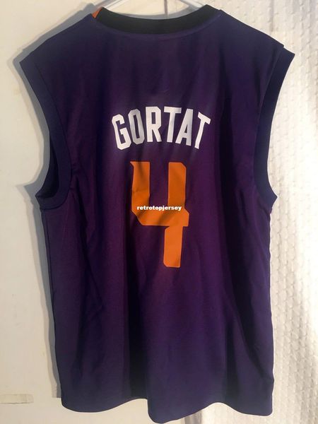 

ncaa retro jersey #4 marcin gortat purple alt mens stitched vintage sleeveless vest jerseys, Gray