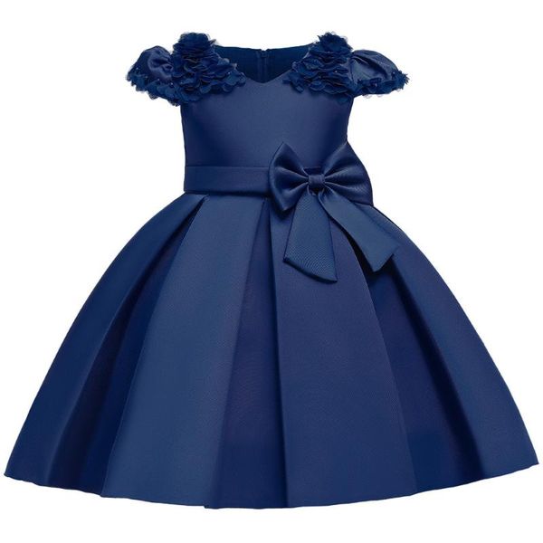 

satin flower girl dresses applique sleeveless o-neck prom gown pageant for weddings first holy communion dresses, Red;yellow