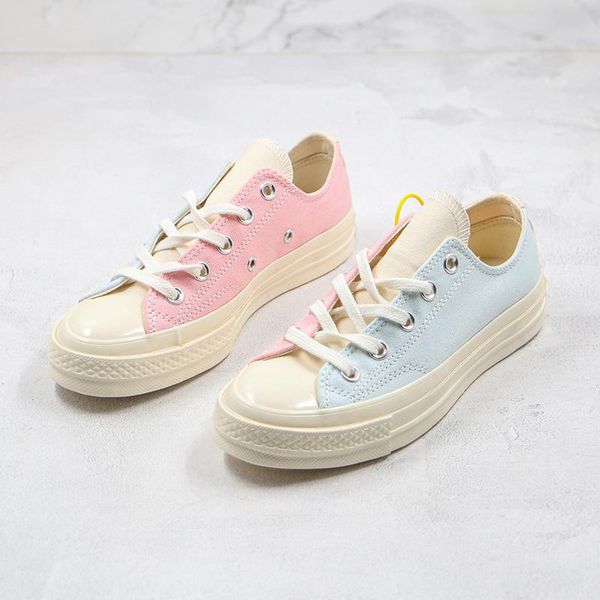 

2020 tri-panel renew chuck 70 70s canva shoes 1970s macaron pink blue men women classic skateboard sneakers casual sport trainers 36-44