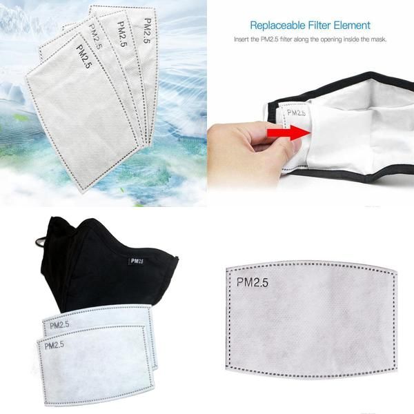 

5 replacement replacement gasket masks mask disposable filter wzpvc inner face respirator mask pad layer filter pad protective pm2.5 pad t