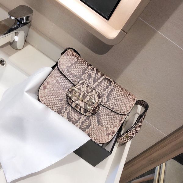

Snake pattern saddle bag handbag wallet backpack main card holder duffle bag women handbags handbag horsebit card holder