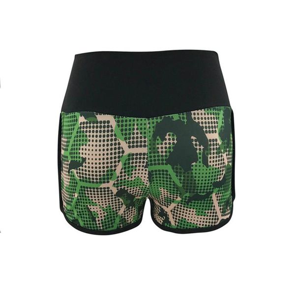 

2020 summer female casual elastic waist shorts women high waist shorts ladies camouflage ultra short tight leggings trousers, White;black