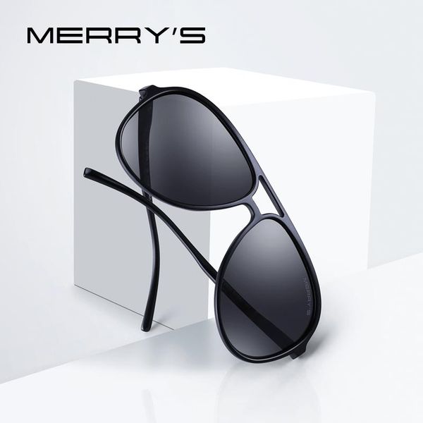 

merrys design men classic pilot polarized sunglasses lighter frame 100% uv protection s8510 t200106, White;black
