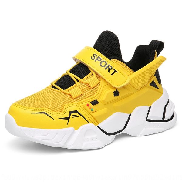 

2020 summer new children's sneakers casual hook and loop boys' sports shoes fashion mecha children's sports shoes, Black