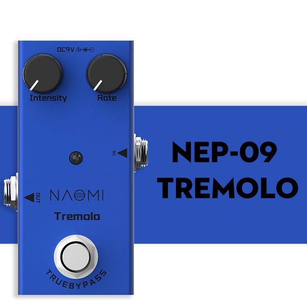 

naomi nep-09 tremolo guitar effect pedal true bypass electric guitar effect pedal
