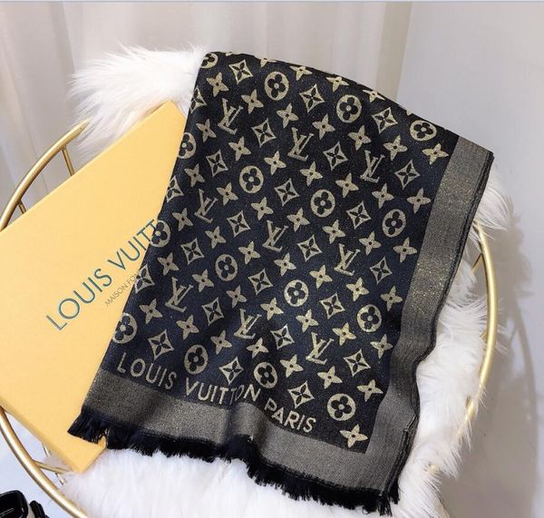 

brand scarf 180*70cm winter square scarf women shawl scarves lady long soft scarf wrap shawl mixed woollen and gold thread, Blue;gray