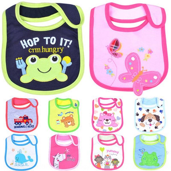 

optional children's cotton three-layer optional baby water towel waterproof bib baby bib mouth water towel