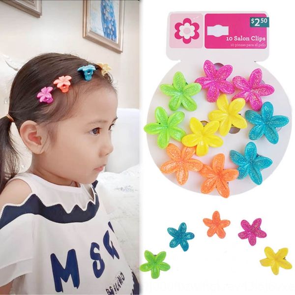 

candy color small 2.5cm small flower clip sweet and lovely children hairpin candy headdress headdress hair clip headwear female, Slivery;white