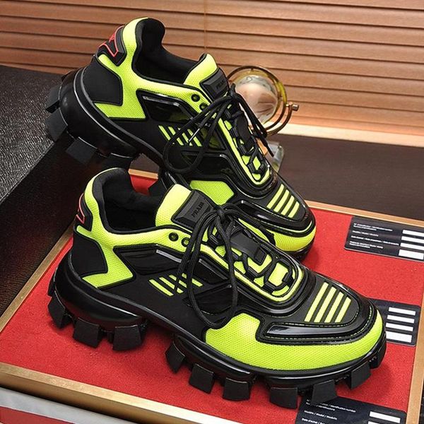 

new comfortable mens shoes outdoor walking shoes cloudbust thunder knit sneakers sports vintage low men shoes scarpe sportive da uomo, Black