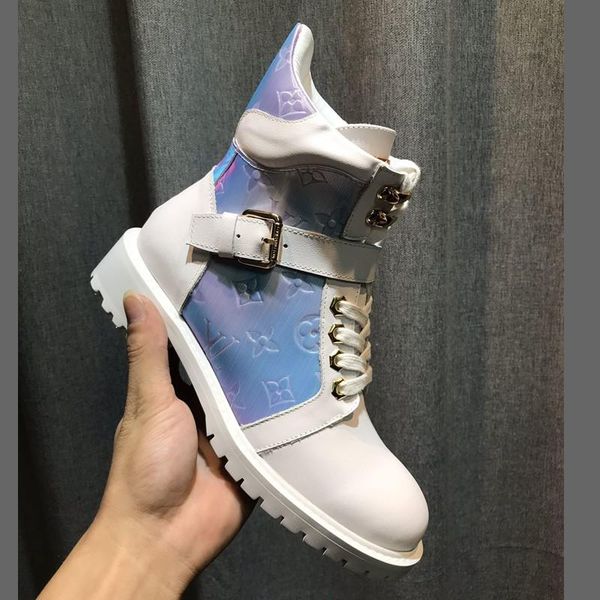 

женщины пинетки, высокие-топ повседневная обувь удобная дышащая ботинки женщин, роскошные женские кожаные geniune мартин сапоги с коробкой p, Black