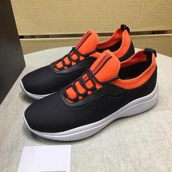 

comfortable mesh and neoprene sneakers men 's shoes fashion classic breathable footwears vintage design low men shoes chunky sneak, Black