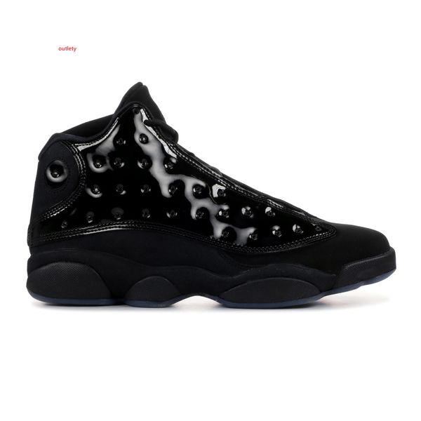 

13 cap and gown new 13s basketball shoes black patent leather sneakers mens trainer with