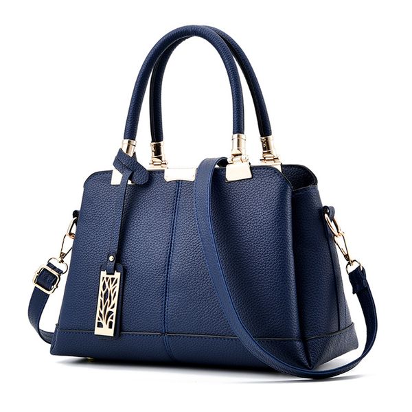 

woman black blue red saffiano shoulder bag handbag women leather handbags ladies fashion travel work tote hand bags