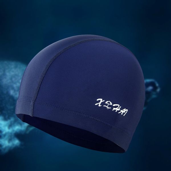

women's long hair comfortable ear protection cloth swimming cap male and female large swimming cap