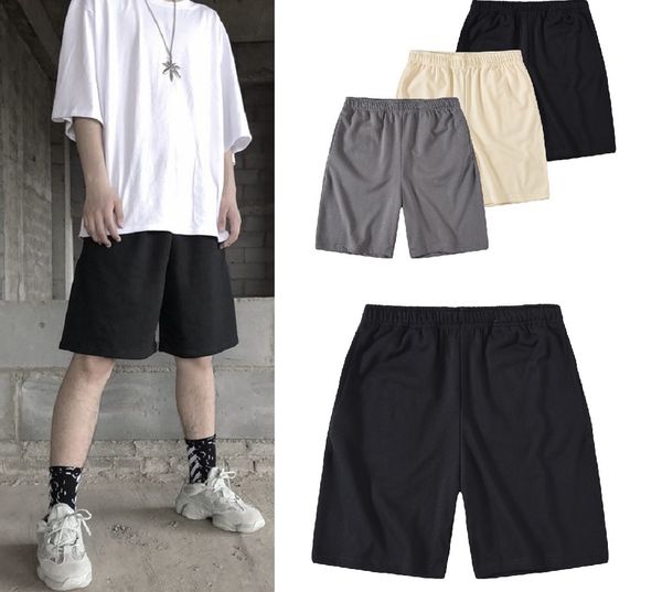 

new casual wholesale sports gym running men short shorts custom cotton fleece men sweat short, White;black