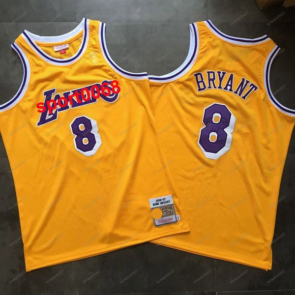 

mens los angeles lakers throwback jersey 8 24 bryant yellow basketball jerseys basketball shorts purple blue 822, Black;red