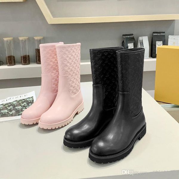 

womens shoes boots fasts flat half boot luxury with box winter leather big size chaussures de femme vintage design waterprrof womens shoes