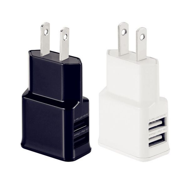 

fast quick charge 5v 1a 2a dual usb ports us eu ac home wall charger power adapter for iphone 7 8 x samsung s6 s7 edge s8 android phone