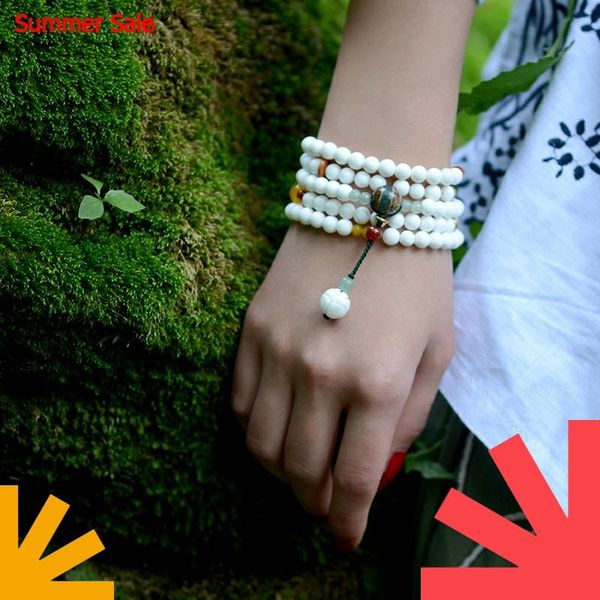 

white shell beaded bracelet for long chian necklace style dzi bead charm aventurine red stone drop vintage jewelry 2020, Black