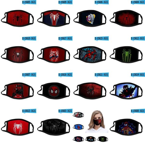 

masks face cotton masks fashion out 3d reusable spider sport riding face printing door verse the into designer mask fxjxu toys2008, Black