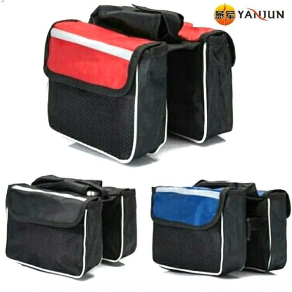 

big beam bicycle mountain bike front beam bag car front bag bicycle double saddle bag. yanjun car industry