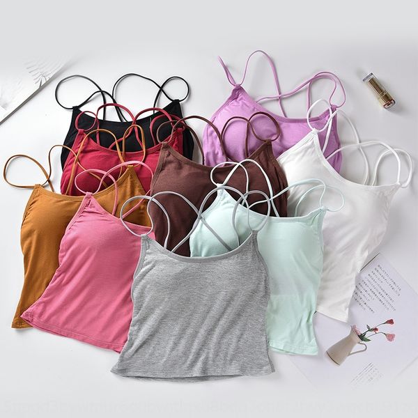

new summer all-match women's underwear vest vest underwear without steel ring girls breathable chest-wrapped back, White