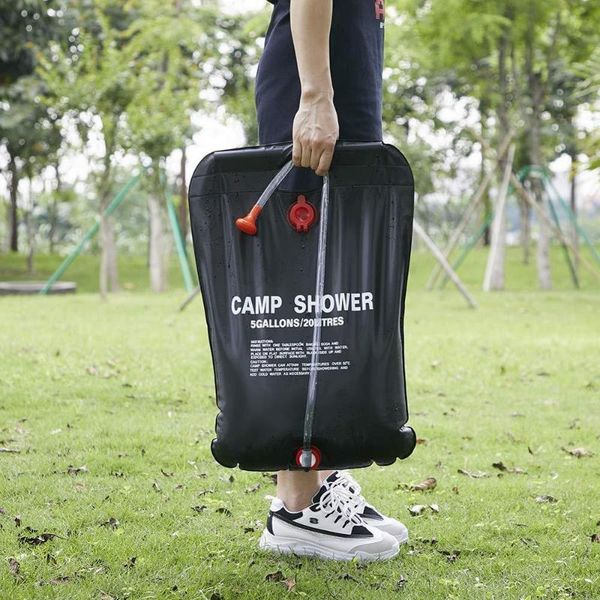 

outdoor bags solar water bottle camping supplies storage bag shower bath