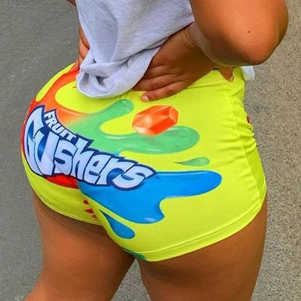 snickers candy booty shorts