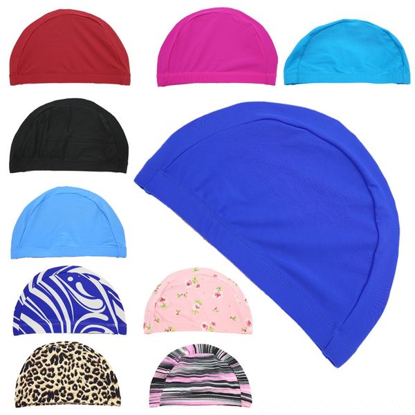 

lzz nylon fabric soft and comfortable pure color swimming cap cloth swimming cap