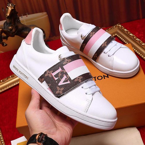 

новые женщины кроссовки обувь повседневная кожа кружева -до кожа горячие продажи женщины повседневная обувь с зарождением box luxury design, Black