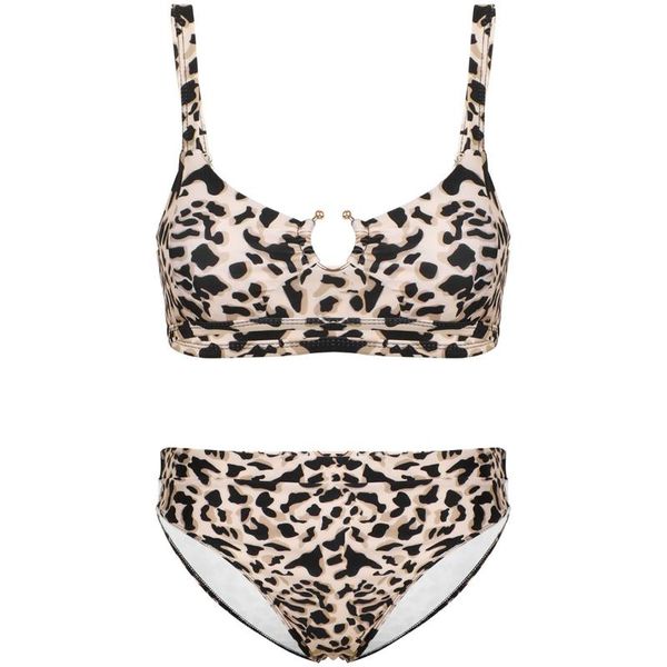 

swimsuit women high waist brazilian biquini bikini bathing suit leopard print padded push up swimwear female bikinis set, White;black