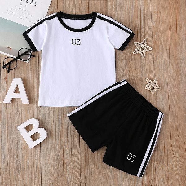 

new children's wear and shorts suit fashion short-sleeved shorts sports two-piece cotton casual children's wear