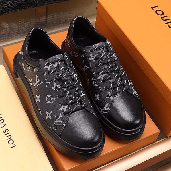 

new arrival mens shoes herren sportschuhe lightweight vintage designer sneakers sports lace -up plus size casual men shoes, Black