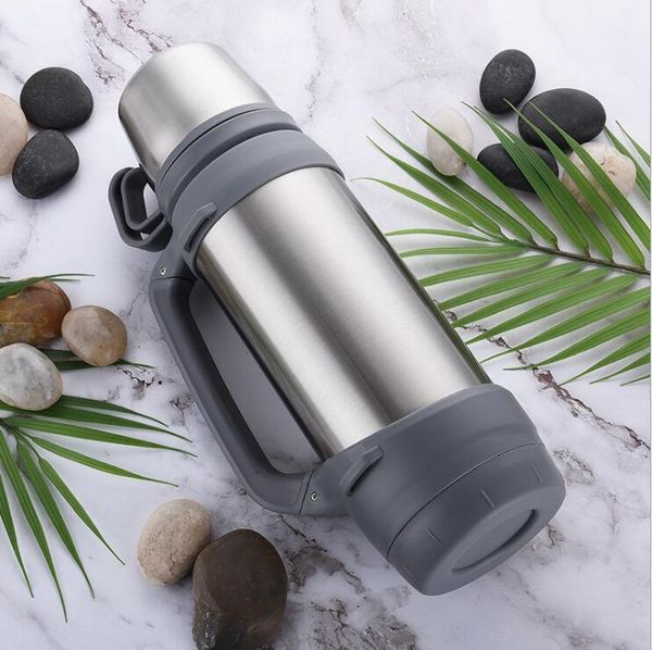 

8zr9t large capacity thermos cup 304 stainless outdoor sports thermos cup kettle steel 1200 ml travel pot outdoor sports kettle portable tra