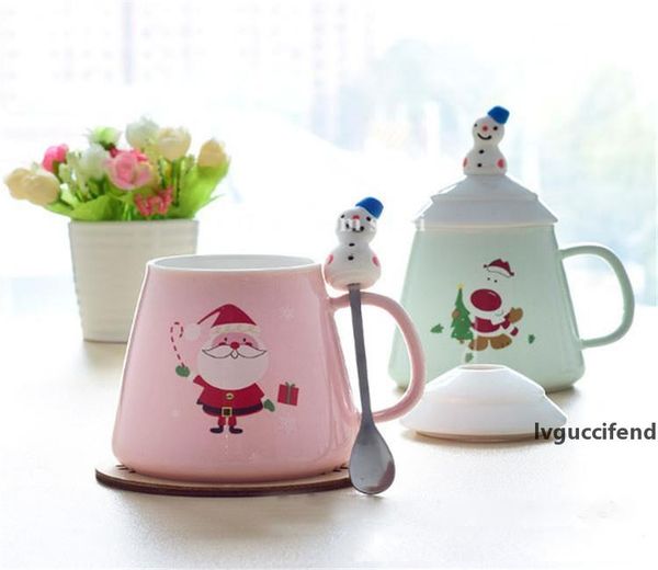 

breakfast milk cup lovable pottery and porcelain christmas coffee cup cover with spoon