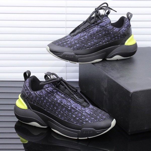 

new18 luxury casual shoes fashion versatile comfortable men and women sports shoes men and women travel shoes original box packaging, Black