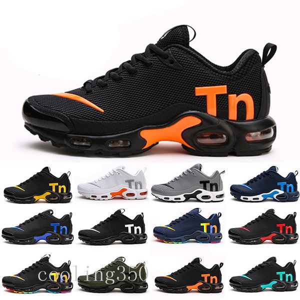 

mercurial tn mens designer running shoes 2019 men casual air cushion dress trainers outdoor hiking jogging sports sneakers us 7-12 m9ei, Black