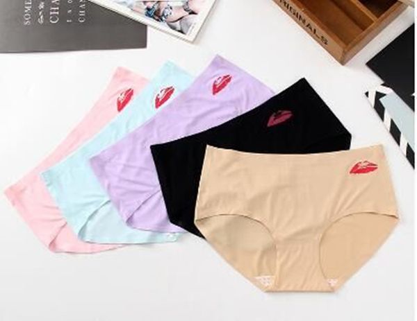 

сексуальное белье вентиляция женщины цельный лед без следа женщины трусы среднего взлет белье, Black;pink