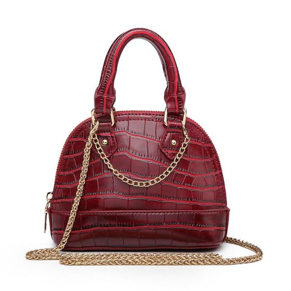 

alligator leather shoulder bag women shell handbag fashion lady tote purse two size