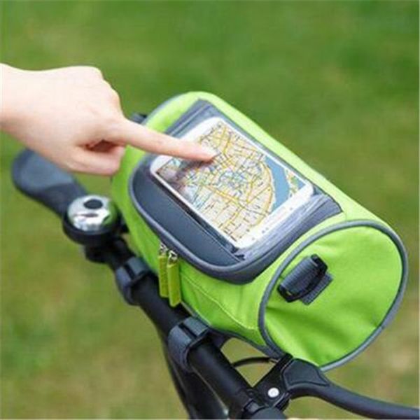 

new handlebar bicycle accessories hand touch screen mobile phone bag mountain bike bicycle accessories cycling bag