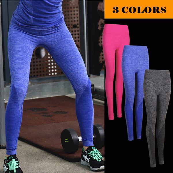 

new 2020 indoor lady fitness quick-drying elastic gym training skinny tights women yoga pants running cargo pants, Black;blue